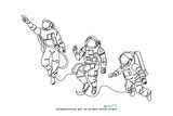 illustration of a group of astronauts