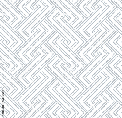 Abstract geometric pattern with stripes, lines. Seamless vector background. White and gray ornament. Simple lattice graphic design.