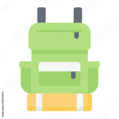 Bagpack Flat Icon