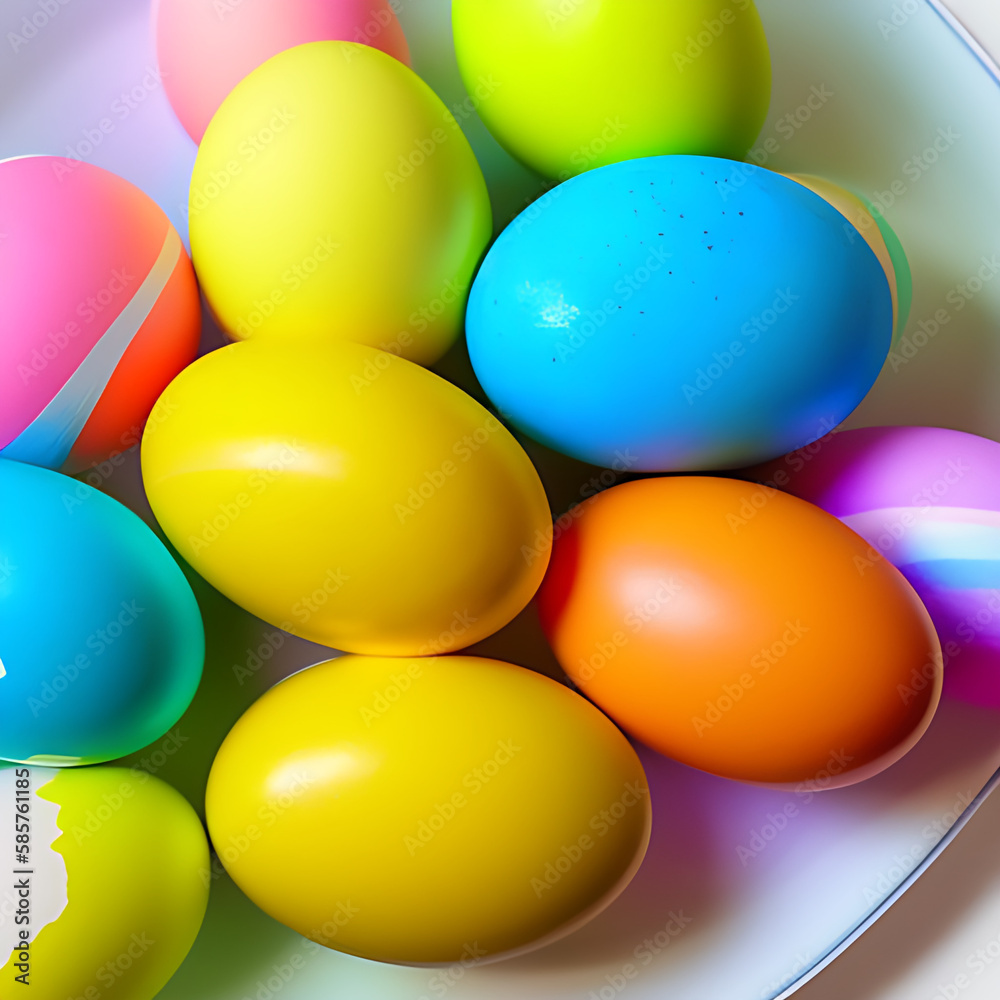 easter eggs in a row easter eggs in a row