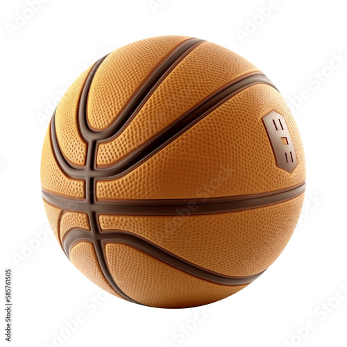 Basketball ball on transparent background. PNG, ai © Stitch