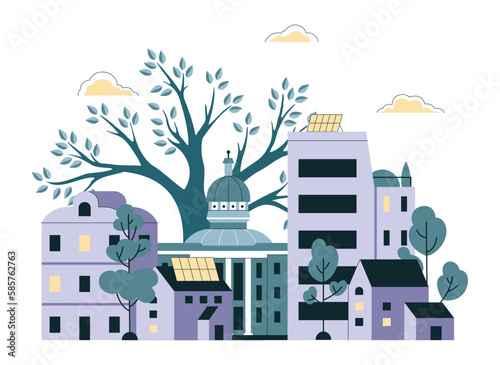 ESG. Environmental social governance, sustainable global system.