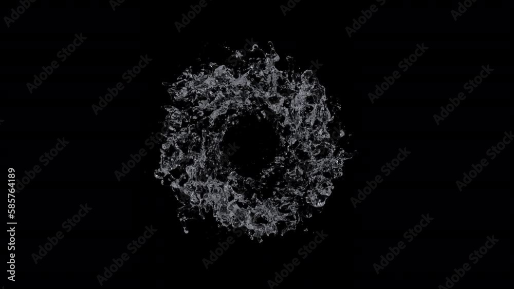 Splash water abstract on alpha channel Splash water abstract on alpha channel