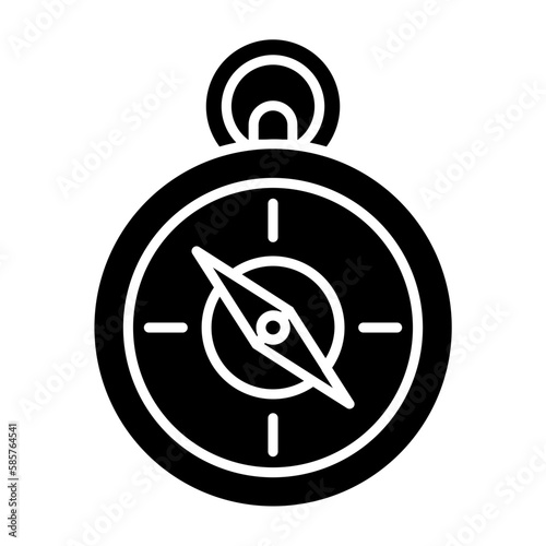 Free Download Compass Glyph Icon - GFXLoad