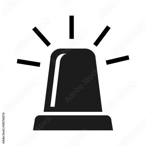 Siren icon isolated on white siren icon vector isolated