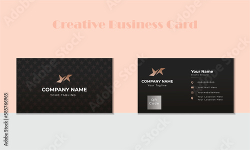 Star logo, and smart business card design