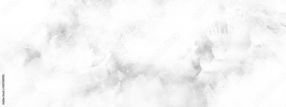 Abstract grunge grey shades watercolor background. Silver ink and watercolor textures on white paper. Abstract white marble texture and background for decorative design pattern art work.