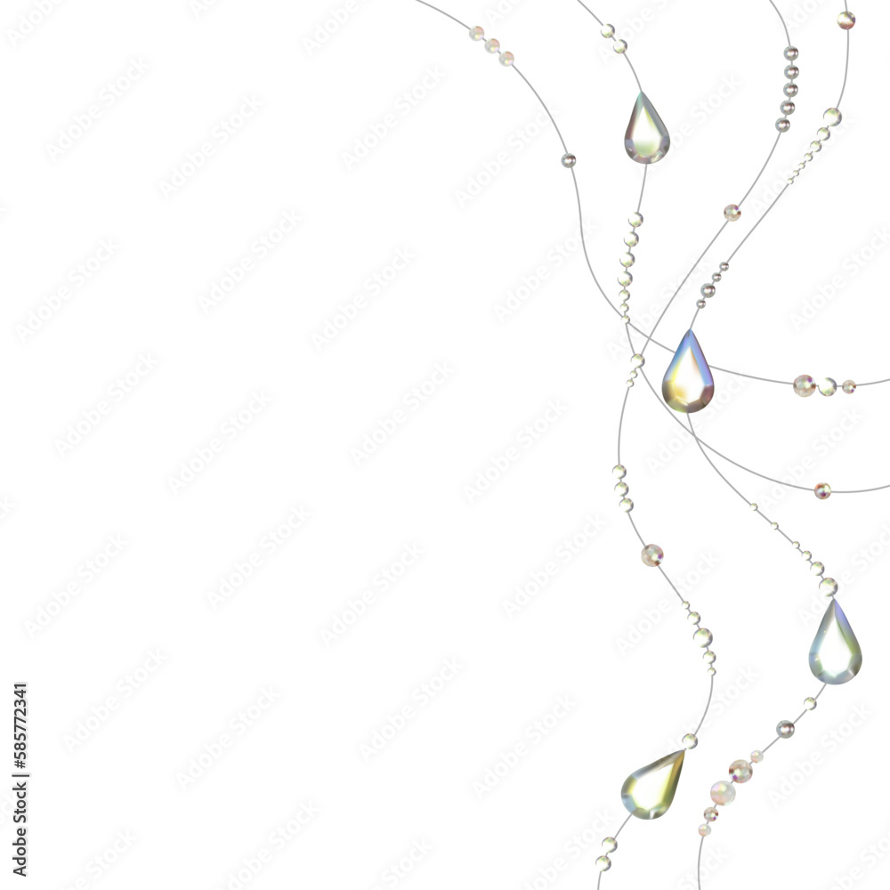 Pearl. Gems. Decoration. Diamonds. Abstract background. Jewelry. Hanging crystals. Vector illustration. Pearl. Gems. Decoration. Diamonds. Abstract background. Jewelry. Hanging crystals. Vector illustration.