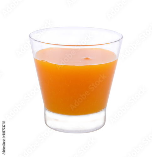 Orange juice in glass transparent png