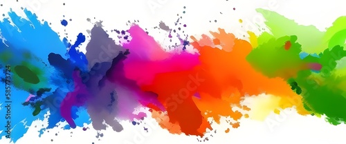colorful ink splashes 3