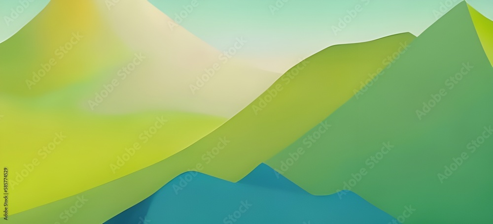 Obraz premium landscape with mountains vector