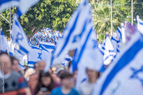 Fotografía Civilian protests in the city of Rehovot Israel against the planned changes of I