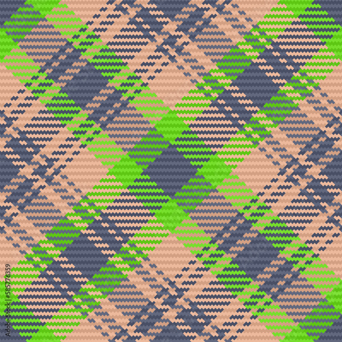 Pattern texture textile. Tartan plaid background. Check fabric seamless vector.