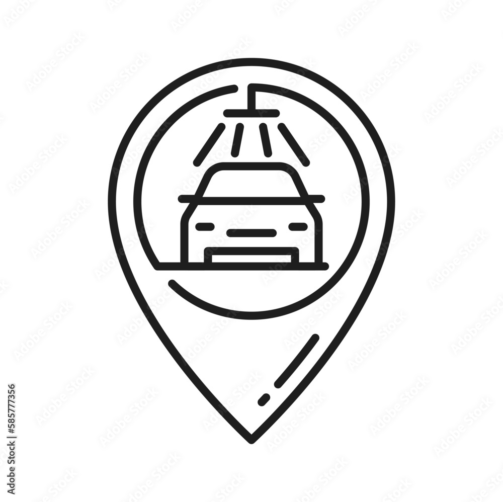 Car detergent spray, vehicle cleaning and washing isolated outline icon. Vector clean automobile, spray cleaner thin line, auto maintenance Car detergent spray, vehicle cleaning and washing isolated outline icon. Vector clean automobile, spray cleaner thin line, auto maintenance