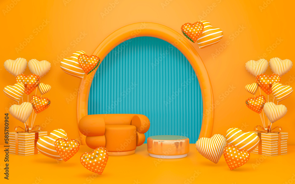 Room interior with Wall Background. 3D rendering ,3D illustration
Room interior with Wall Background. 3D rendering ,3D illustration