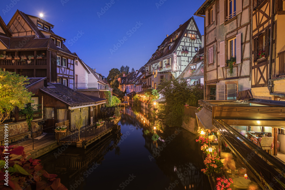 Colmar old town timbered houses beautiful places, France