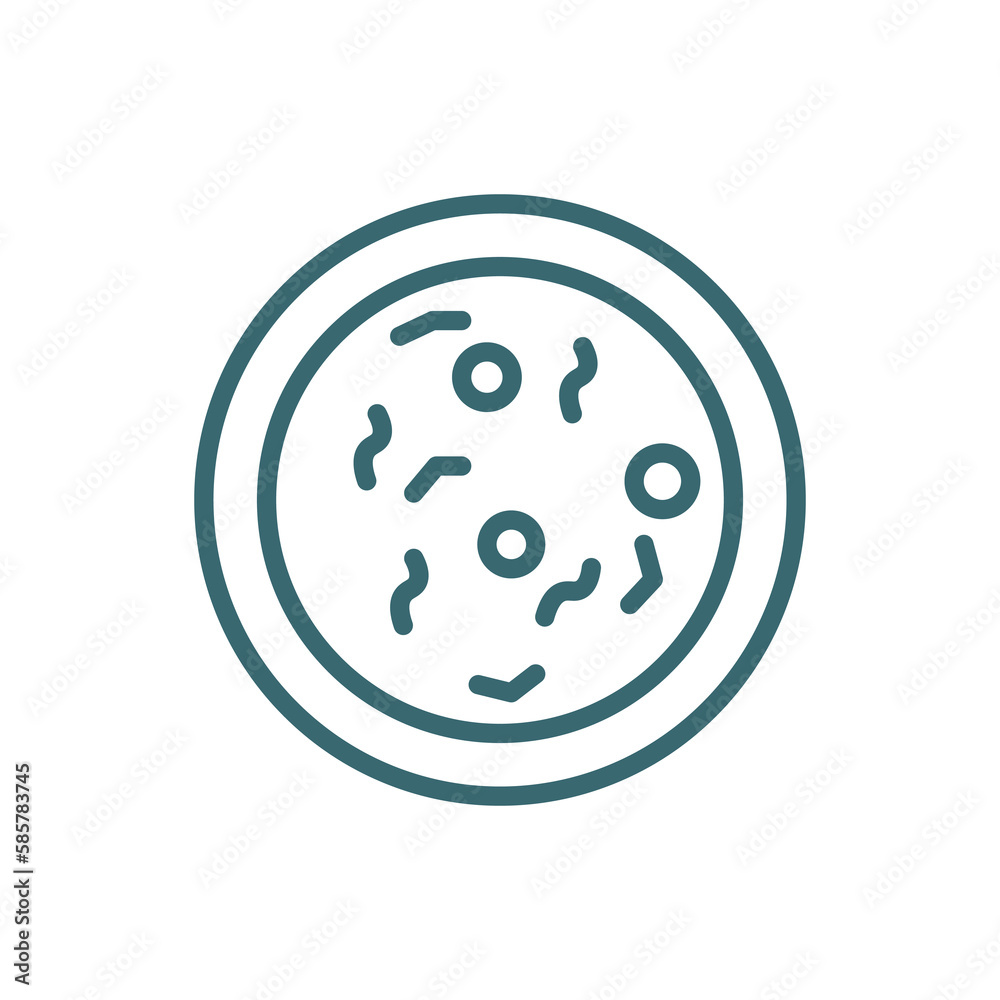 bacteria icon. Thin line bacteria icon from medical collection. Outline vector isolated on white background. Editable bacteria symbol can be used web and mobile bacteria icon. Thin line bacteria icon from medical collection. Outline vector isolated on white background. Editable bacteria symbol can be used web and mobile