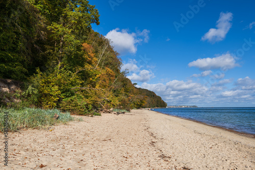 Sandy Beach At Baltic Sea In Gdynia, Poland photo