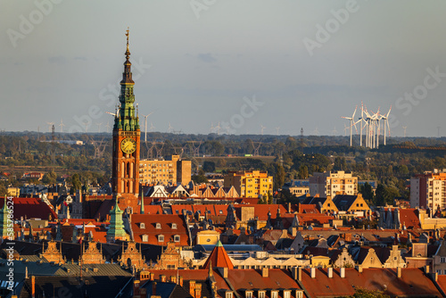 Gdansk City Cityscape In Poland