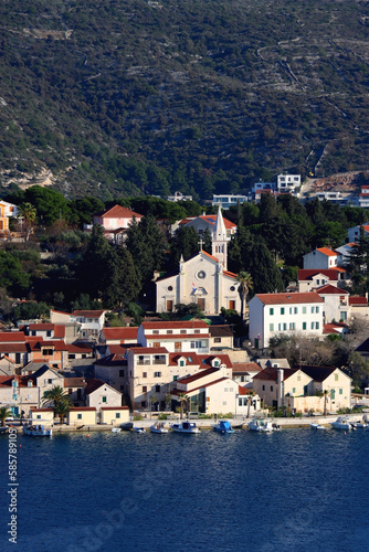 Small tourist town Rogoznica in Croatia.