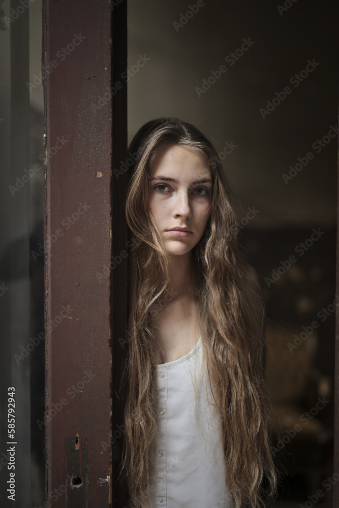 portrait of a young beautiful woman portrait of a young beautiful woman