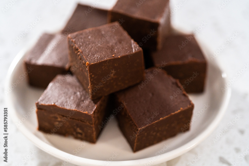 Homemade plain fudge Homemade plain fudge