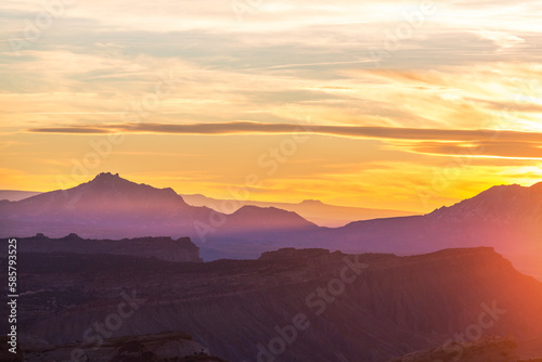 Mountains silhouette