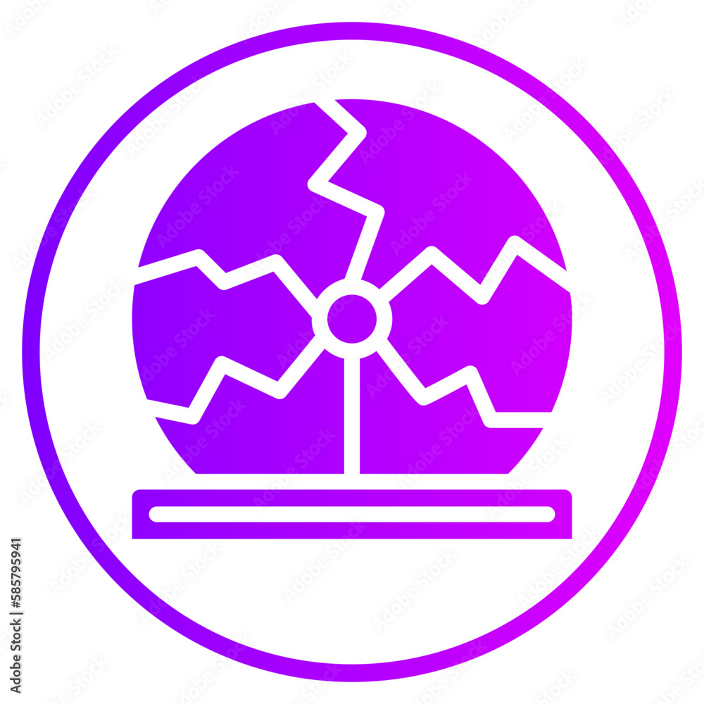 tesla ball gradient icon tesla ball gradient icon