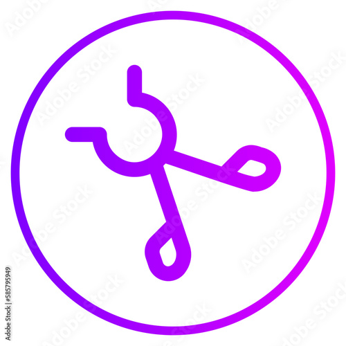 tongs gradient icon