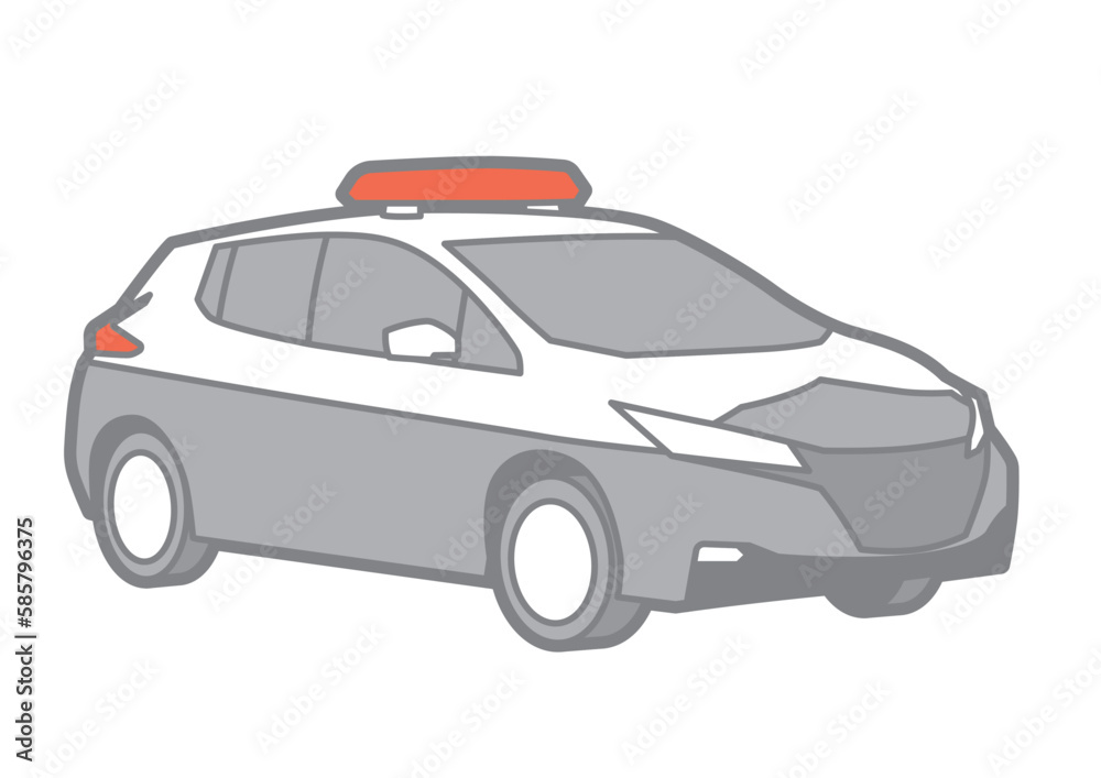 JAPANESE CAR - VECTOR ILLUSTRATOR ON WHITE BACKGROUND - VECTOR_T412 : 585796375