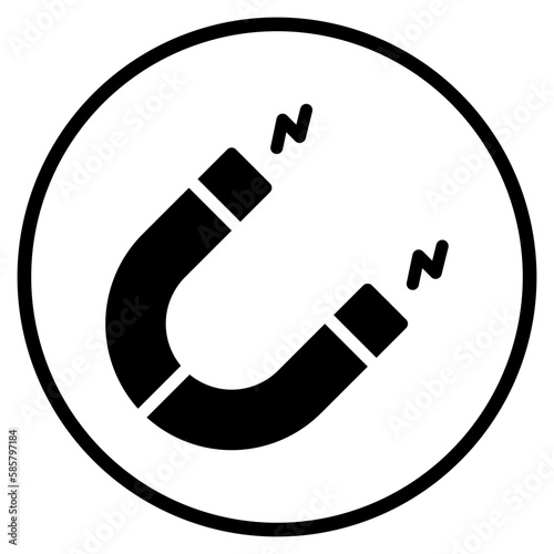 magnet glyph icon
