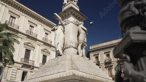 Vincenzo Bellini in Piazza Stesicoro, Catania, Sicily, Italy, Mediterranean, Europe photo