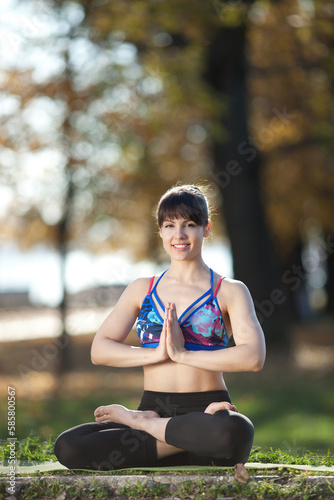 Lotus yoga pose © Ana Blazic Pavlovic