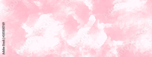 Pink watercolor abstract background. Abstract brush painted sky fantasy pastel pink watercolor background. Soft pink splash abstract pink background.