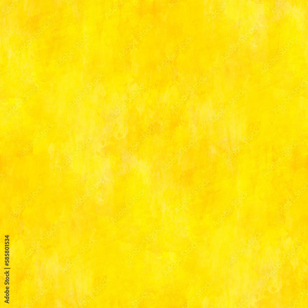 Yellow watercolor background. Seamless pattern. Universal spring and Easter background. 