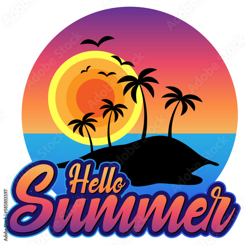 Wallpaper Mural summer beach background Torontodigital.ca