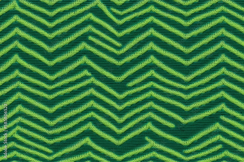 green background with a zigzag pattern. Generative AI green background with a zigzag pattern. Generative AI