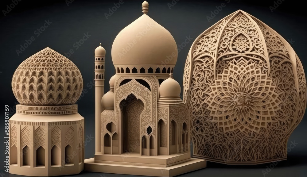Islamic sculptures are a beautiful and expressive art form that spans
