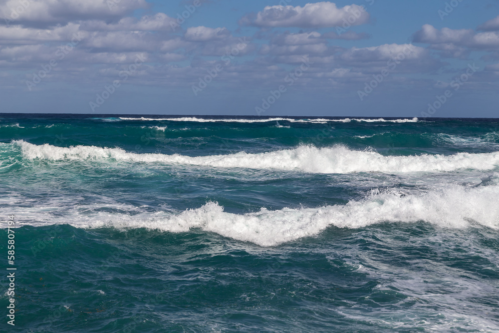 Powerful waves in Atlantic ocean. Powerful waves in Atlantic ocean.