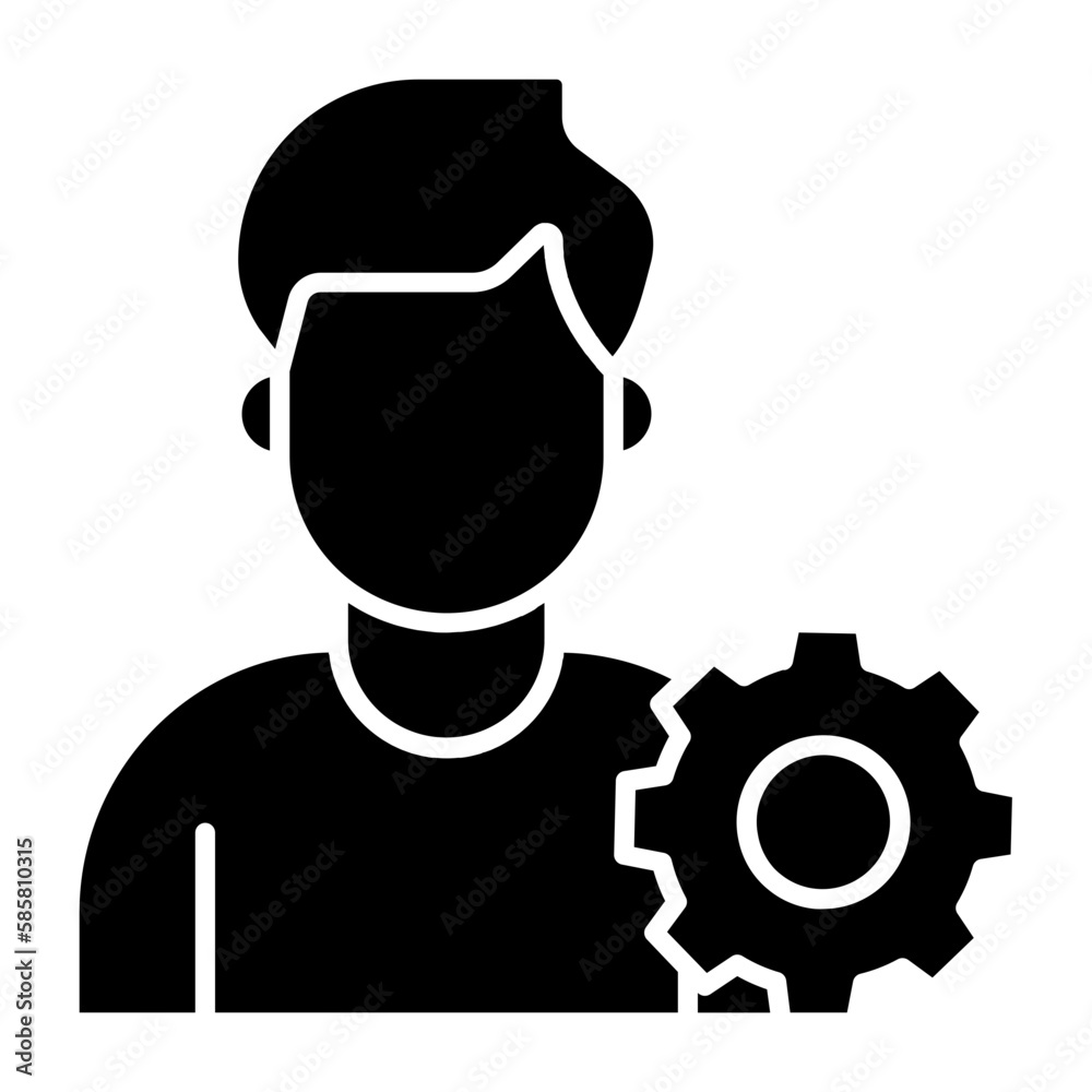 Risk Manager Glyph Icon