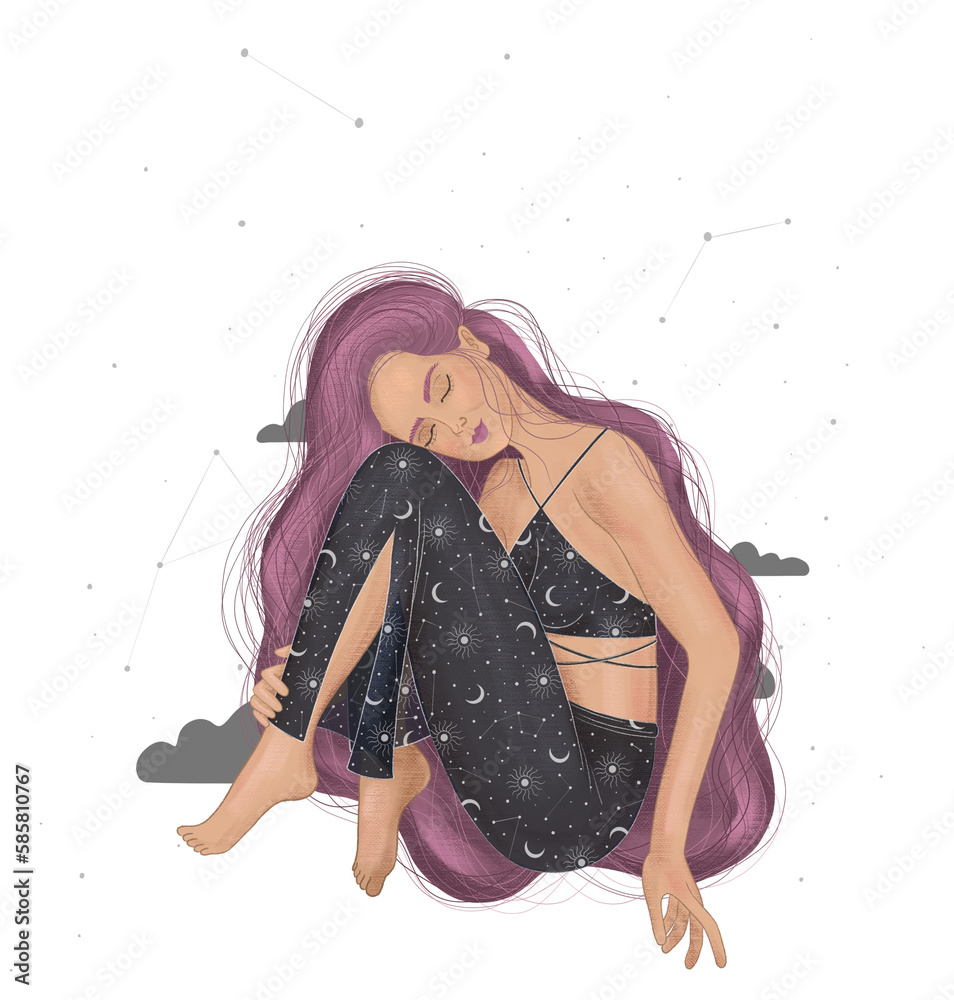woman contour astrology, goddess of female power. zodiac signs, tarot cards, fortune-telling and predictions, forecast woman contour astrology, goddess of female power. zodiac signs, tarot cards, fortune-telling and predictions, forecast