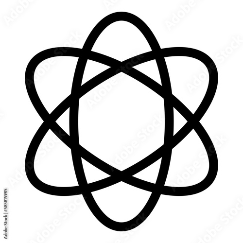 Radionuclide Icon. Radioisotope icon. Vector.