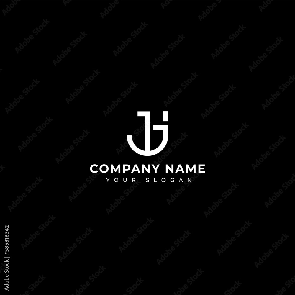 Hj Initial signature logo vector design Hj Initial signature logo vector design