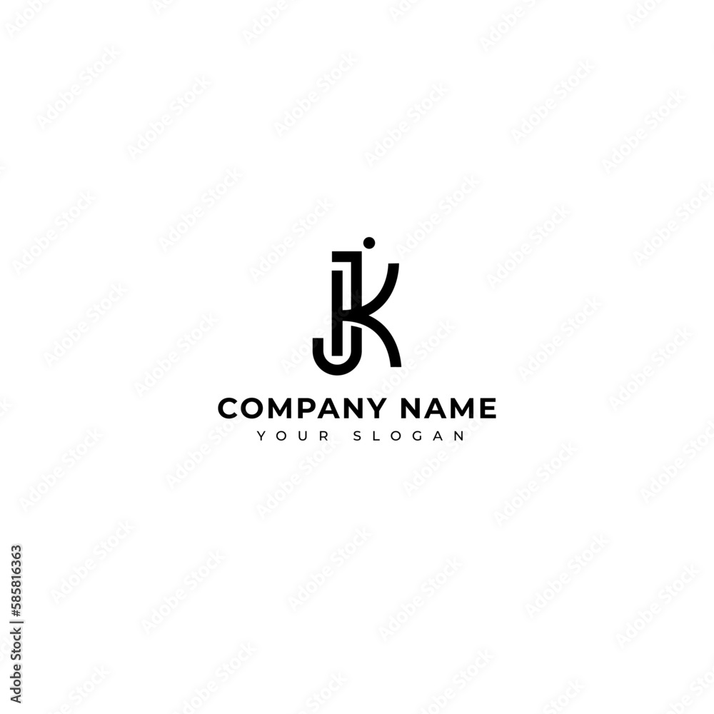 Kj Initial signature logo vector design Kj Initial signature logo vector design