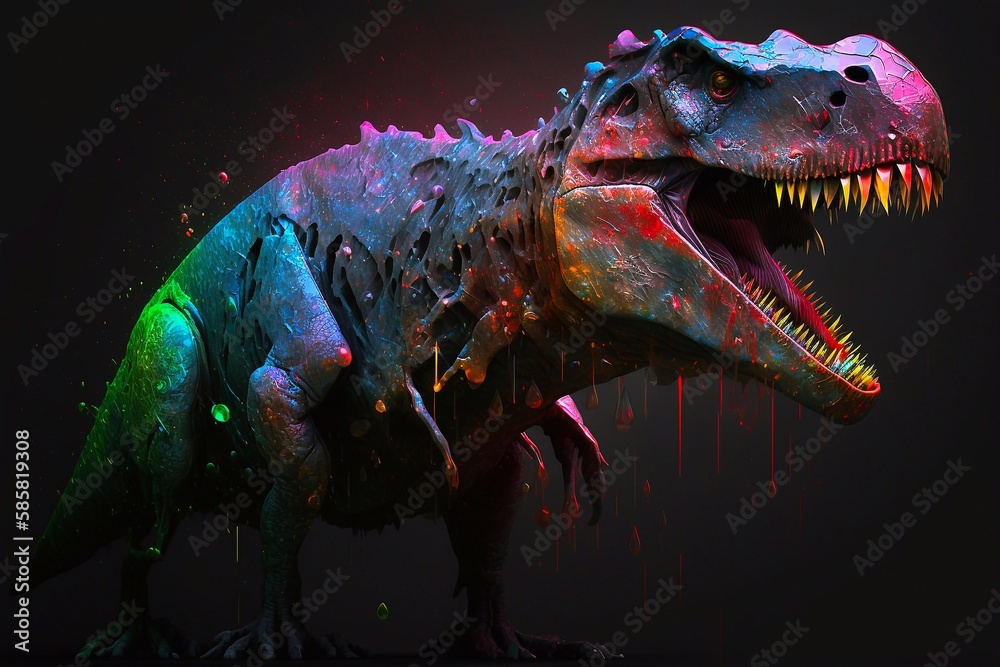 Dinosaur, Tyrannosaurus Rex. Generative AI