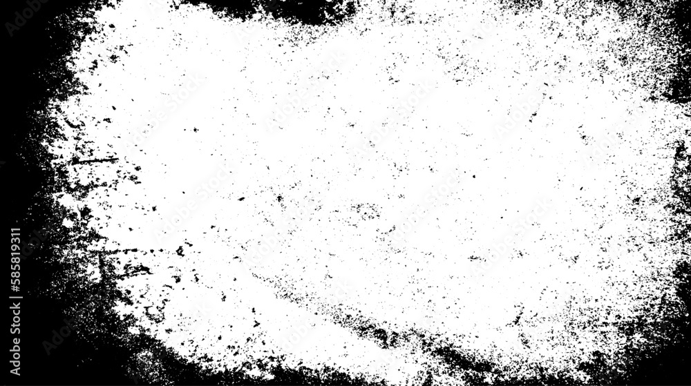 Fototapeta premium Scratched Frame. Grunge Urban Background Texture Vector. Dust Overlay. Distressed Grainy Grungy Framing Effect. Distressed Backdrop Vector Illustration. EPS 10.