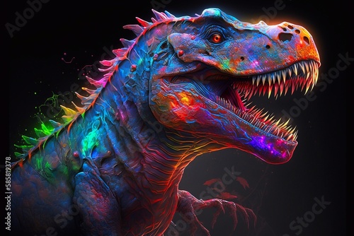 T Rex Dinosaur. Generative AI