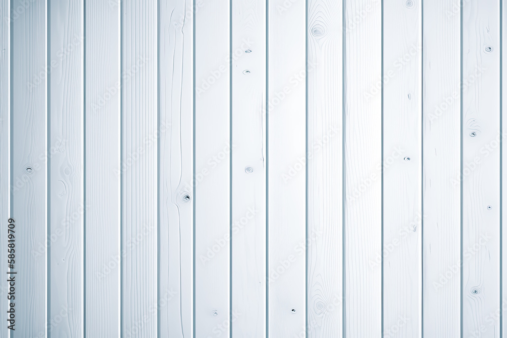 Obraz premium White Wooden Board Texture Background. - Generative ai - Graphic resource. 