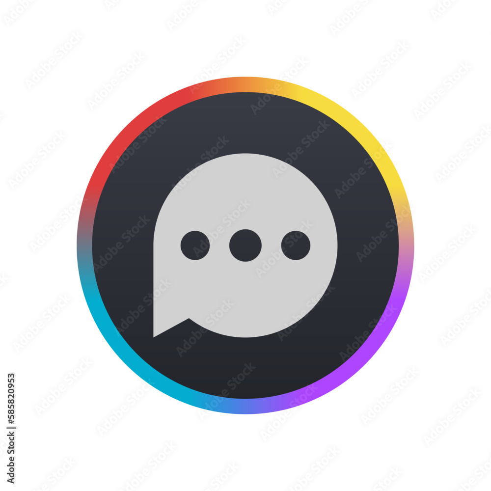 Fototapeta premium Chat - Pictogram (icon) 