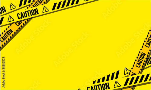 CAUTION テープ ベクターイラスト 注意 立入禁止
